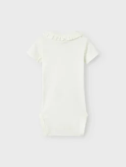 Lil' Atelier Lalo tem kortærmet slim body - COCO MILK- Bodystocking Kortærmet