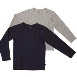 Minymo Langærmede T-shirts (2-pak) - Navy 778- Multipack|Bluser