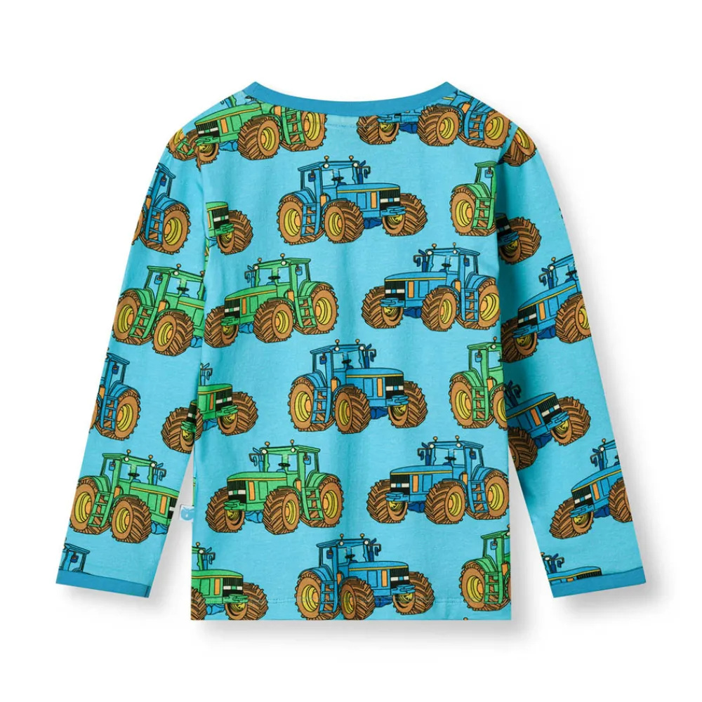Småfolk Langærmet bluse med traktorer - 718- Bluser