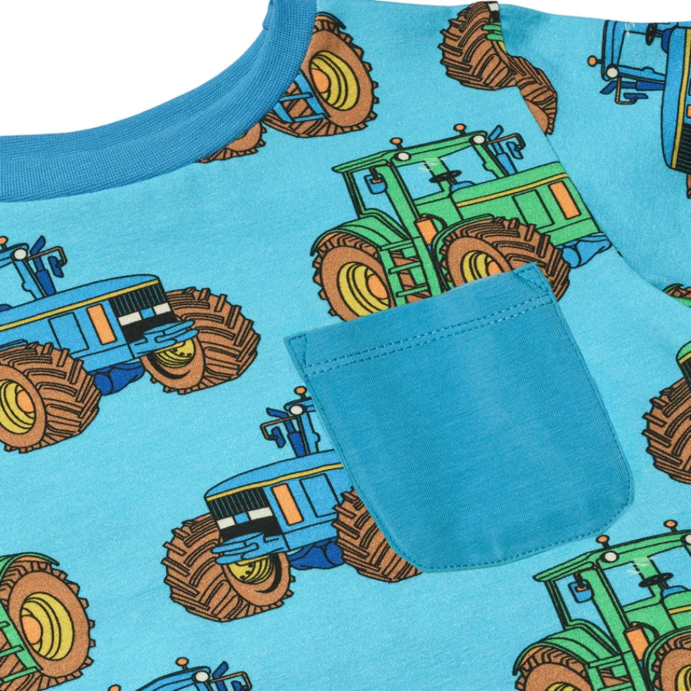 Småfolk Langærmet bluse med traktorer - 718- Bluser