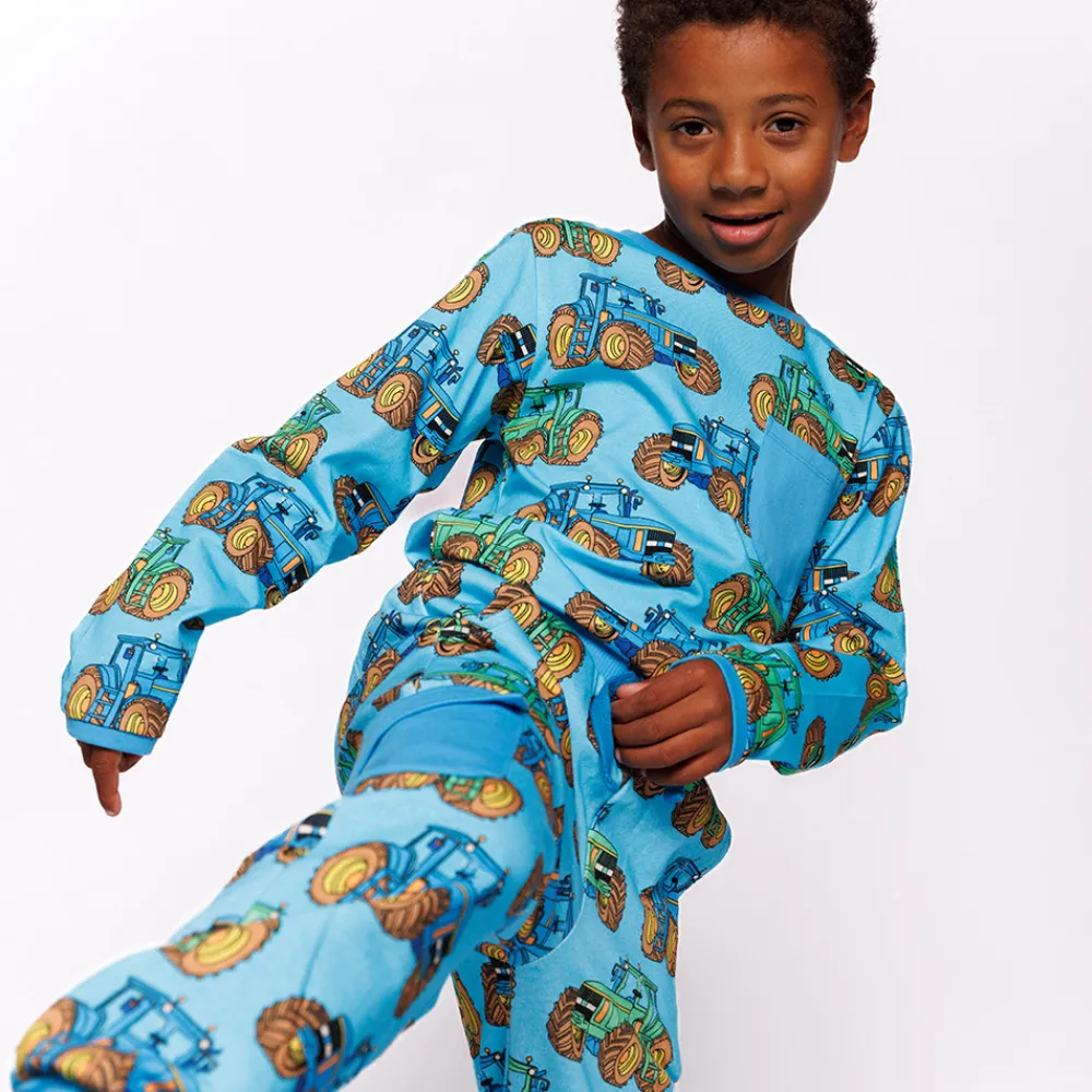 Småfolk Langærmet bluse med traktorer - 718- Bluser