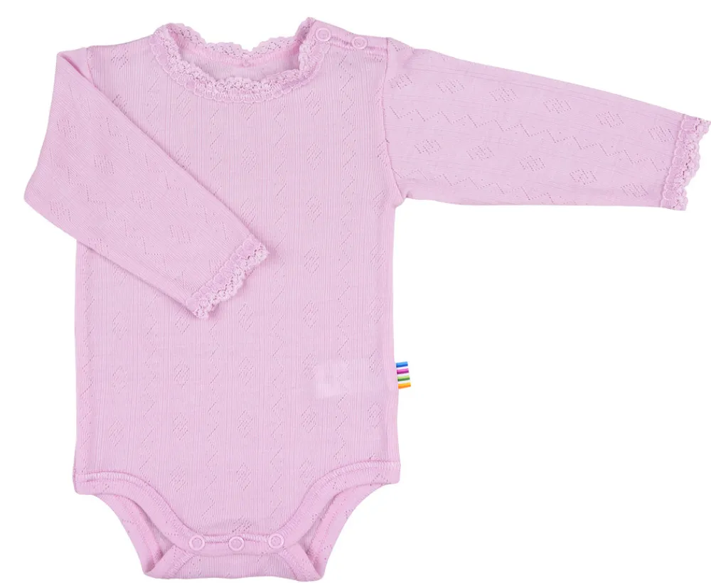 Joha Langærmet Body - LYSERØD- Uldbodyer|Bodystocking Langærmet