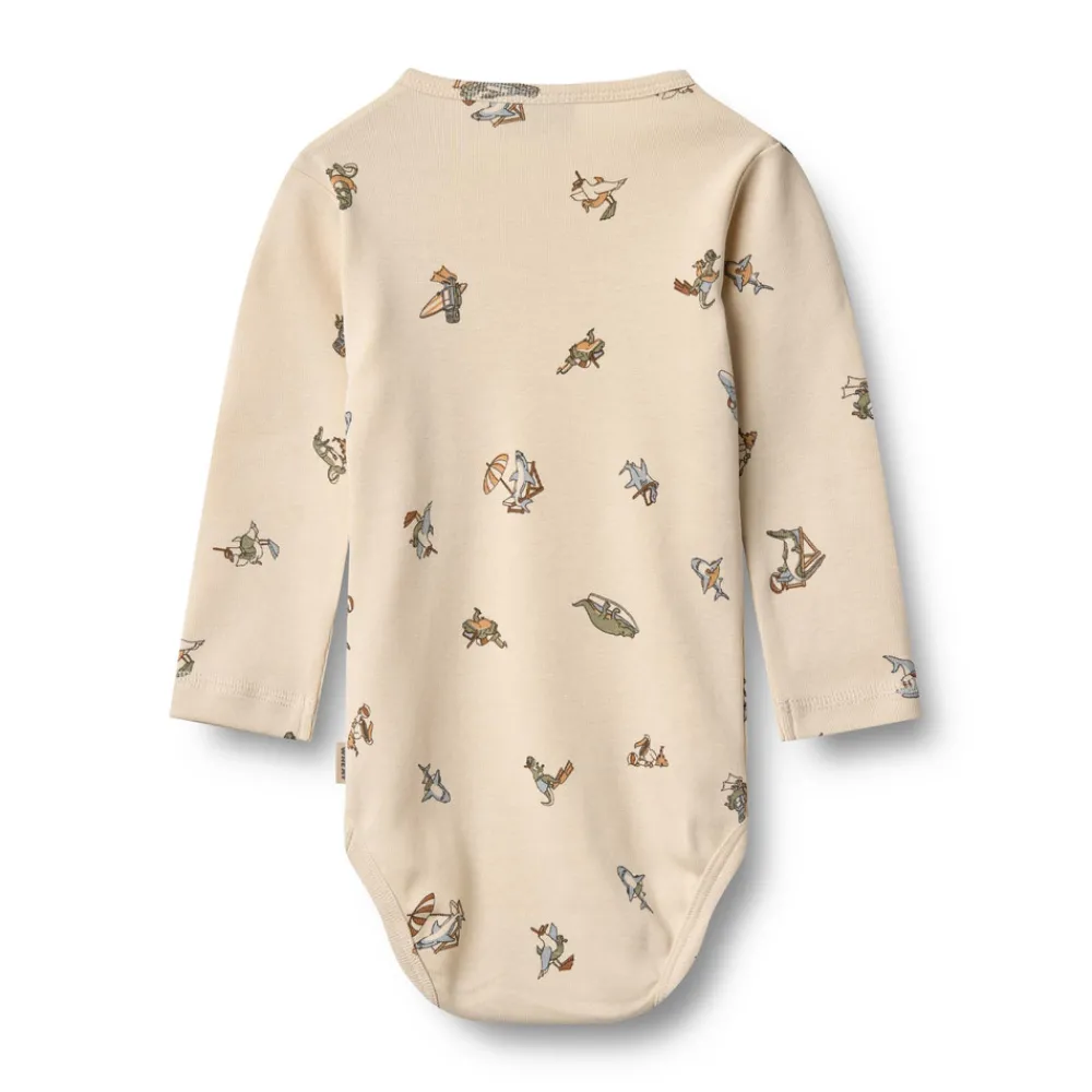 Wheat Langærmet Body Freddie - 9413- Bodystocking Langærmet