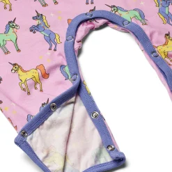 Småfolk Langærmet heldragt med enhjørninger - 539- Heldragter U. Fod