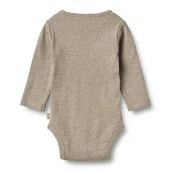 Wheat Langærmet Rib Body Spencer - 72- Bodystocking Langærmet