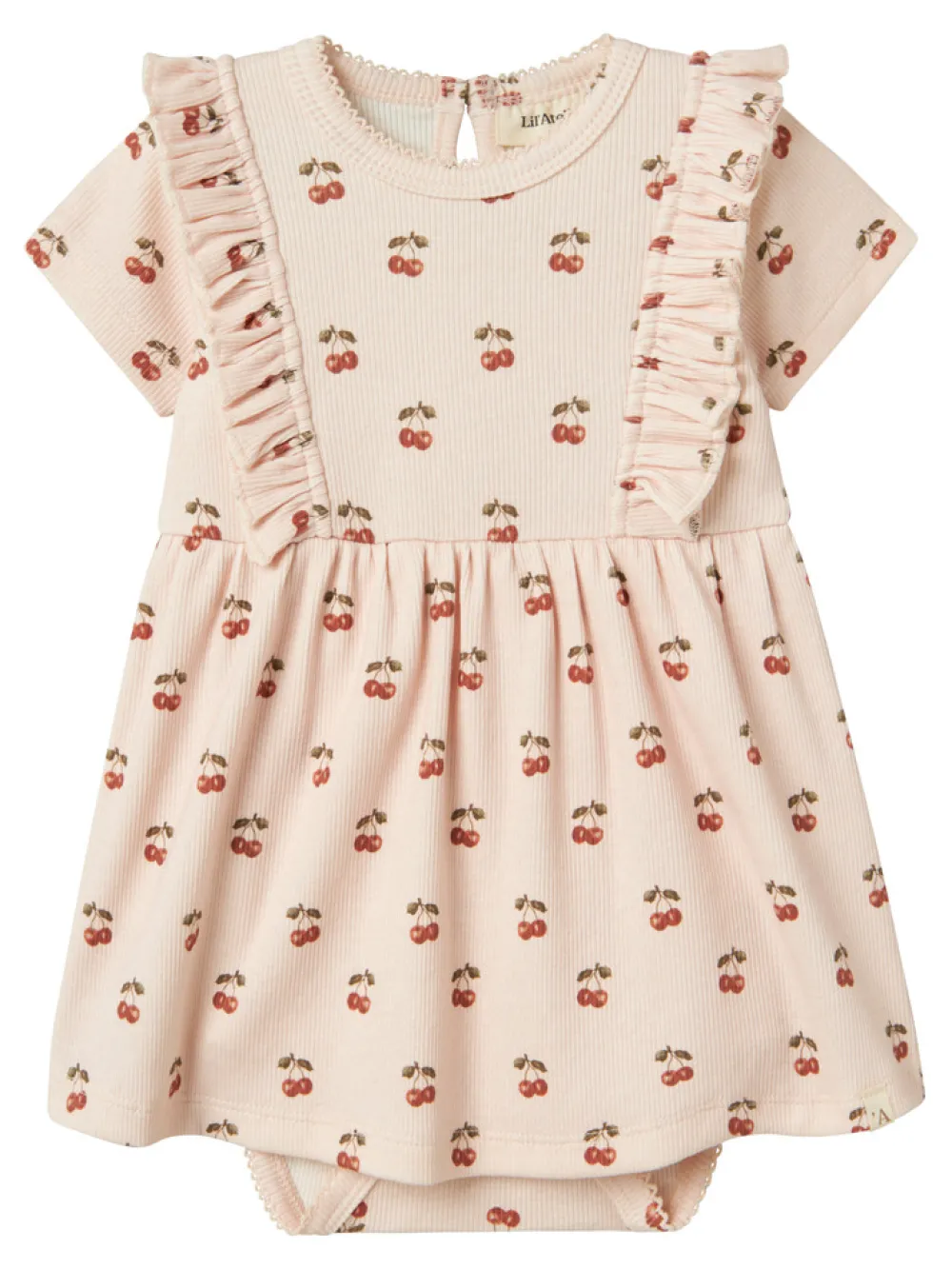 Lil' Atelier Lavo Ena Kortærmet Body Kjole - SILVER PEO- Kjoler