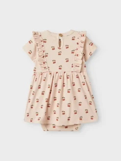 Lil' Atelier Lavo Ena Kortærmet Body Kjole - SILVER PEO- Kjoler