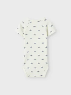 Lil' Atelier Lavo eni kortærmet slim body - COCO MILK- Bodystocking Kortærmet