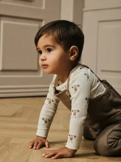 Lil' Atelier Lavo Enk Langærmet Body - Turtledove- Bodystocking Langærmet