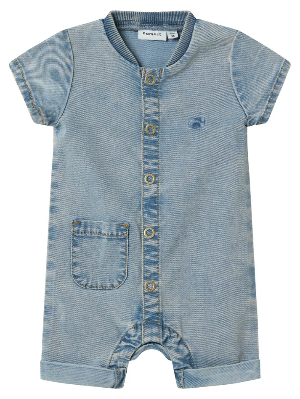 NAME IT Law Denim heldragt - Light blue denim- Bodystocking Kortærmet