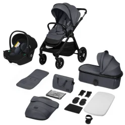 Lionelo Layla 3i1 - grey stone- Kombivogne Med Flade Sæder|Vognpakker