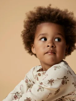 Lil' Atelier Layo Git Nattøj Sæt - Turtledove- Juletøj|Nattøj & Natkjoler