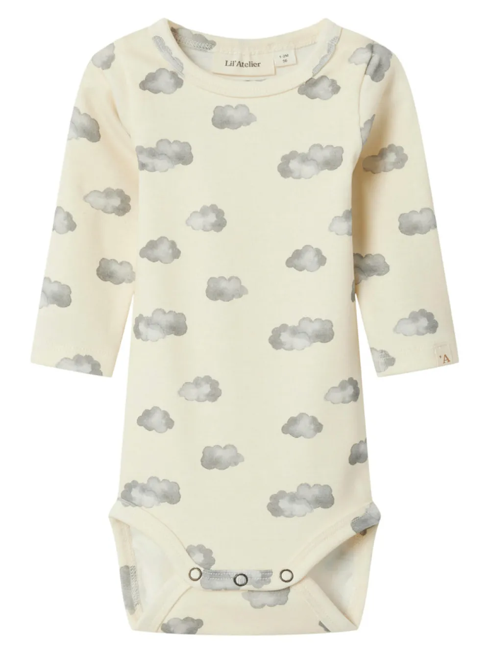 Lil' Atelier Layo Kim Langærmet Slim Body - TURTLEDOVE- Bodystocking Langærmet
