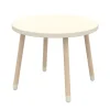 FLEXA Legebord, Dots, Ø60, Cream-Børn Børneborde & Stole