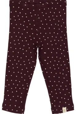PETIT PIAO Leggings - Dark Grape/White- Leggings