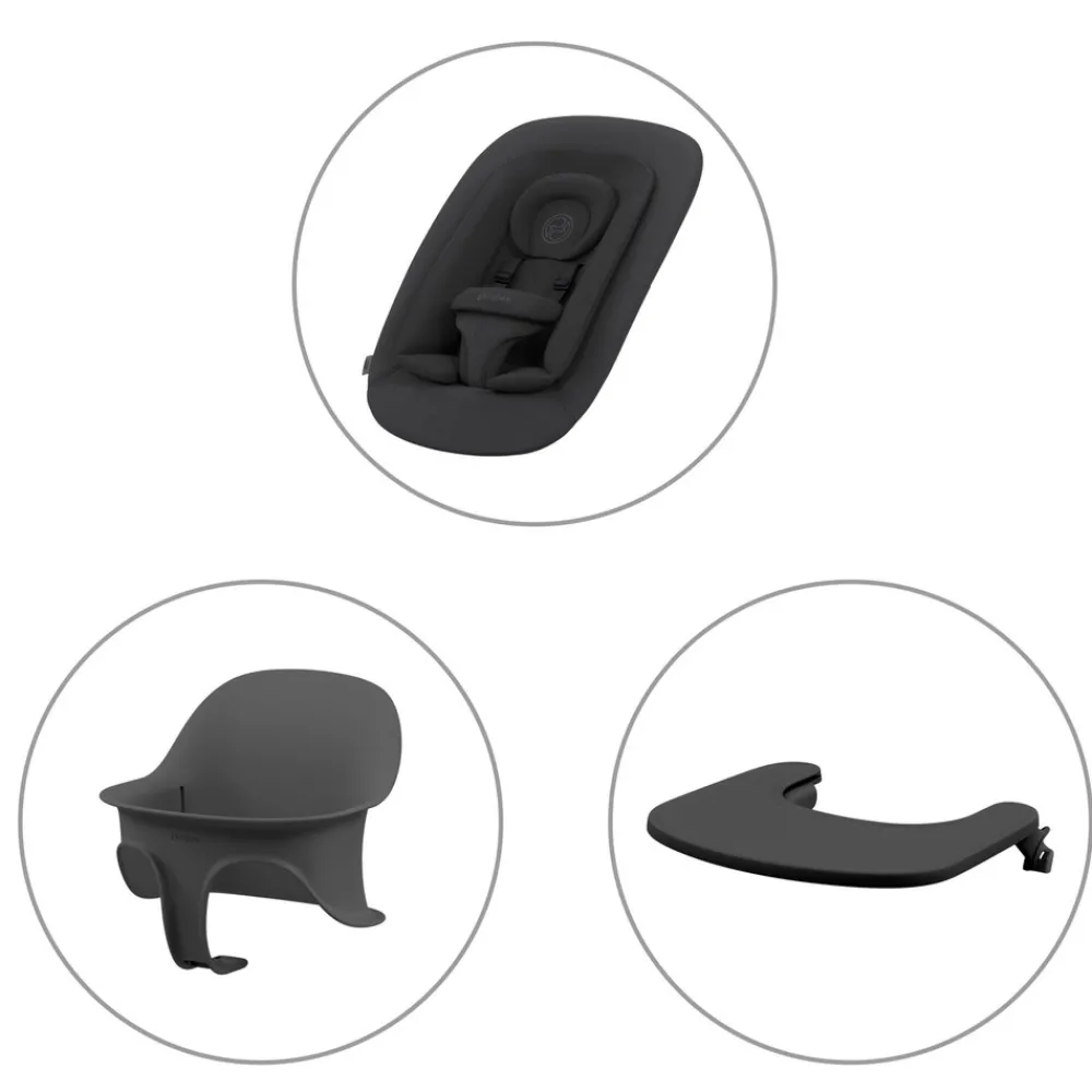 Cybex Lemo højstol 4in1 sæt- stunning black-Børn Højstole Med Tilbehør