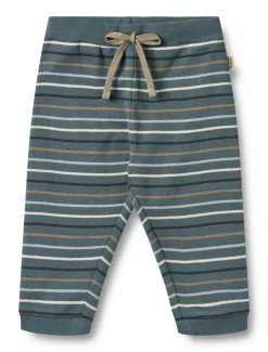 Wheat Leo Jersey Bukser - Blue multi stripe- Bukser