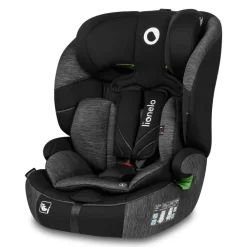 Lionelo Levi One I-size - black grey- Autostole 76-150 Cm (15 Mdr.-12 År)
