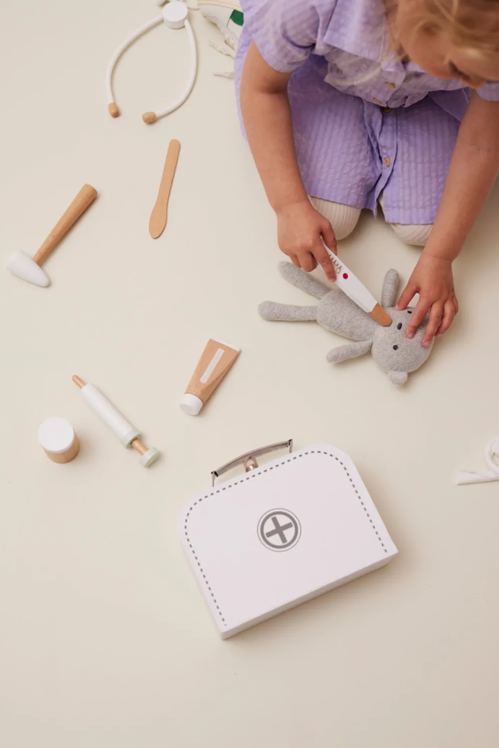 Kids Concept Lægetaske i hvid- Rolleleg