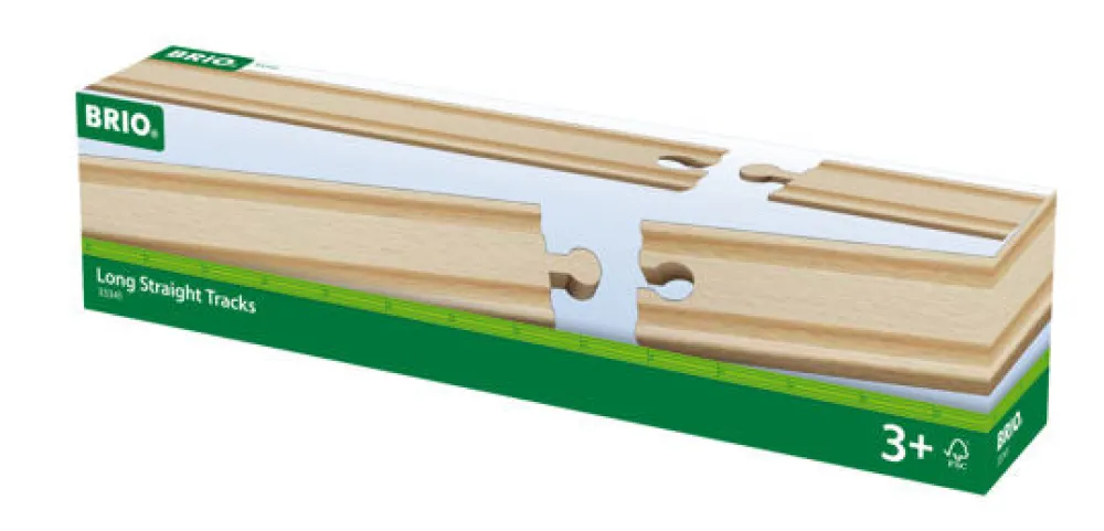 Brio Lige skinner, lange - FSC®- Togbaner & Tog