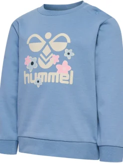 hummel Lime sweatshirt - FADED DENIM- Bluser