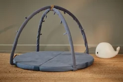 Filibabba Loui multimadras - Warm Blue- Aktivitetstæpper