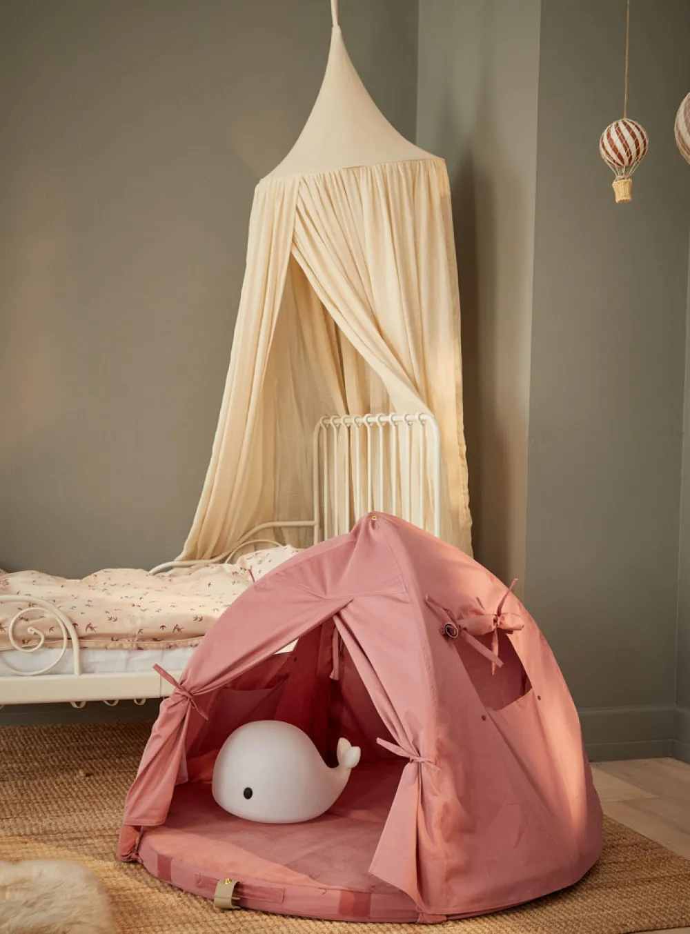 Filibabba Loui UV-cover - Vintage Rose- Aktivitetstæpper