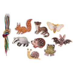 Filibabba Lær at brodere - broderisæt - Skovens dyr- Kreasæt