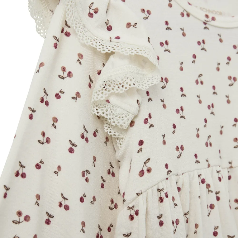 Sofie Schnoor Kids Lula Kjole - Cherry- Kjoler