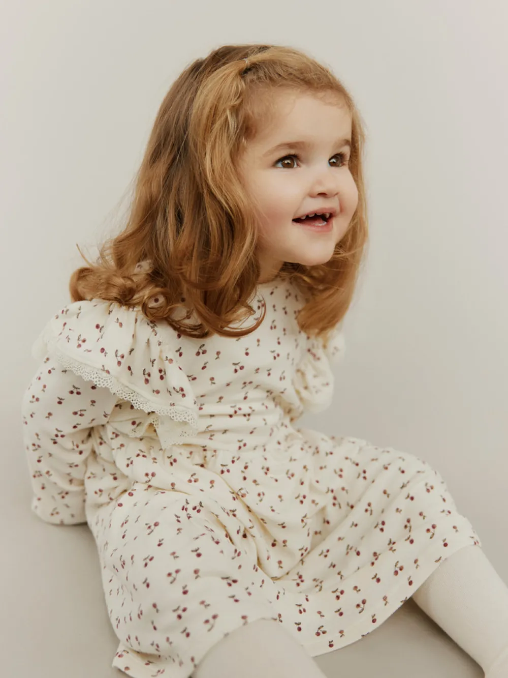 Sofie Schnoor Kids Lula Kjole - Cherry- Kjoler