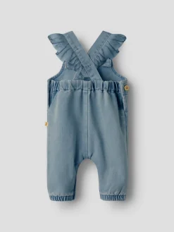 Lil' Atelier Lulia Denim Overall - Medium blue denim- Smækbukser & Buksedragter