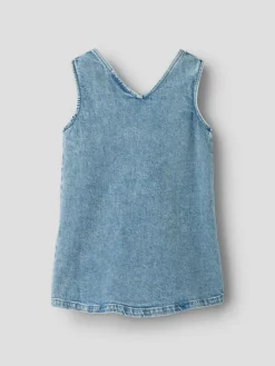 Lil' Atelier Lulia Denim Spencer - Medium blue denim- Kjoler