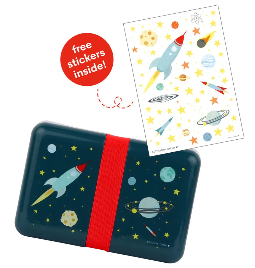 A Little Lovely Company Lunch box - space- Madkasser & Drikkedunke