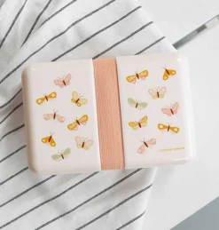 A Little Lovely Company Madkasse med elastik Butterflies- Madkasser & Drikkedunke