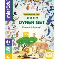 MIEREDU Magnetisk legesæt - Lær om dyreriget- Magnetlegesæt