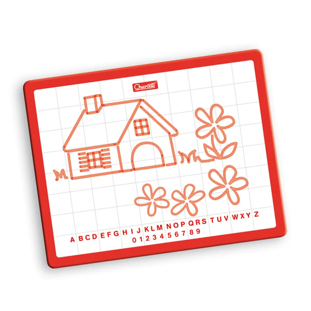 QUERCETTI Magnetiske bogstaver - Sæt med tavle- Magnetlegesæt