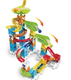 Vtech Marble Rush Double Drop Set, 47 Pcs- Kuglebaner
