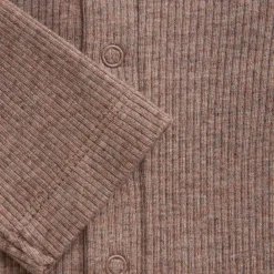 Fixoni Melange Rib Romper Langærmet - 2813- Heldragter U. Fod