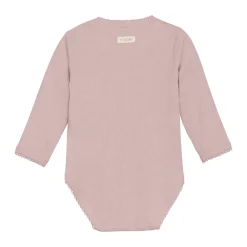 Fixoni Melange Rib Wrap Body Langærmet - 5016- Bodystocking M. Skrålukning|Bodystocking Langærmet