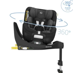 Maxi-Cosi Mica Pro Eco i-Size inkl. babyindsats - authentic black- Autostole Med Integreret Baser|Autostole 40-125 Cm (0-6 År)