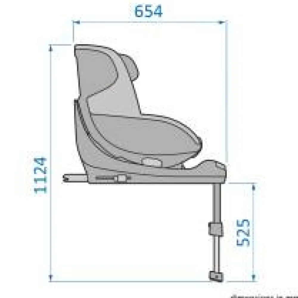Maxi-Cosi Mica Pro Eco i-Size inkl. babyindsats - authentic black- Autostole Med Integreret Baser|Autostole 40-125 Cm (0-6 År)