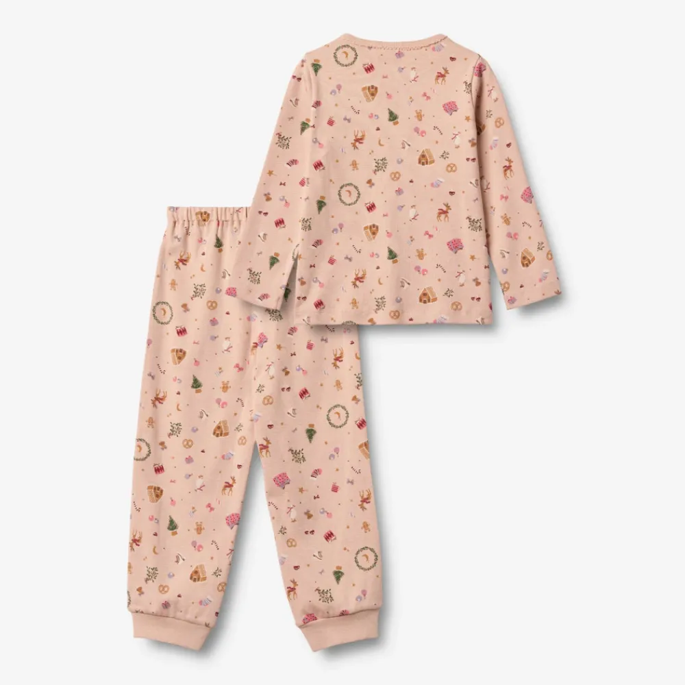 Wheat Mila Picoting Nattøj - Rose Dust Holiday- Juletøj|Nattøj & Natkjoler
