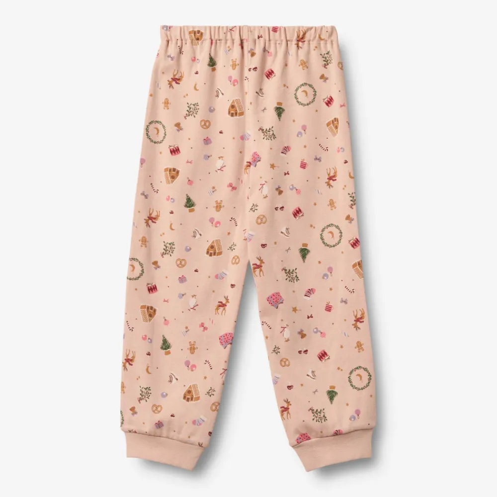 Wheat Mila Picoting Nattøj - Rose Dust Holiday- Juletøj|Nattøj & Natkjoler