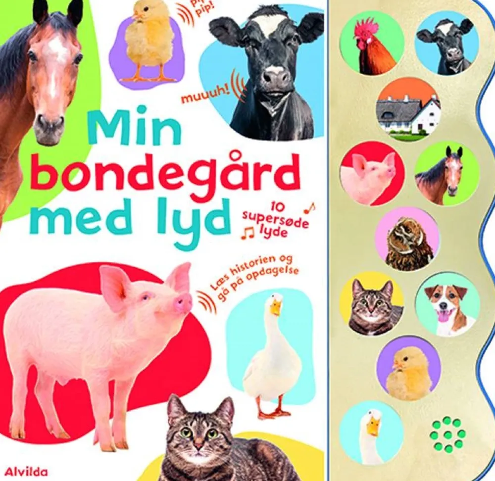 Alvilda Min bondegård med lyd- Bøger Med Lyd