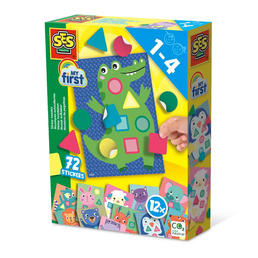 Ses Creative Min første - Klistermærkemosaik- Kreasæt