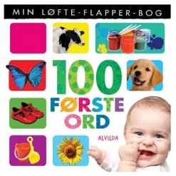 Alvilda Min løfte-flapper-bog - 100 første ord-Børn Børnebøger