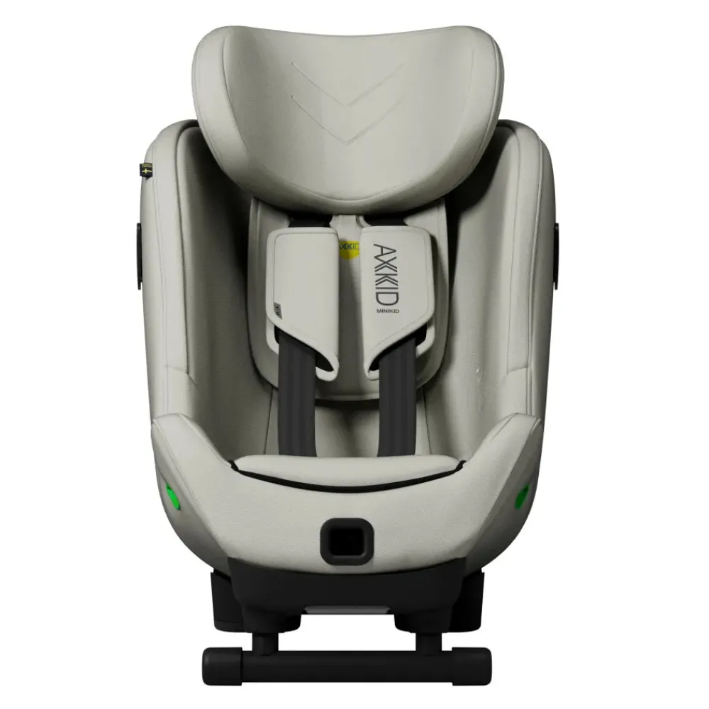 AXKID Minikid 4 Max Beachgrass Beige- Autostole 61-105 Cm (3 Mdr.-4 År)