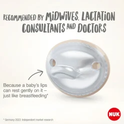 NUK Mommyfeel Silicon S1 - Green 2 stk- Sutter