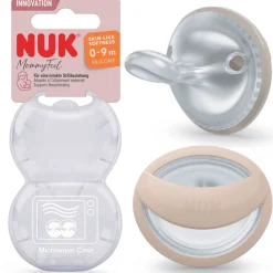 NUK Mommyfeel Silicon S1 - Grey 2 stk- Sutter