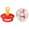 BIBS Moomins Colour Sut 2pk Latex Str 1 - Candy Apple- Sutter